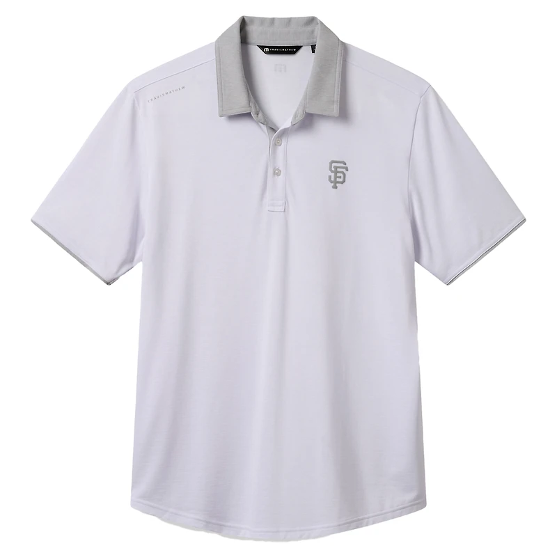 Polo homme TravisMathew blanc San Francisco Giants Victory Vibes