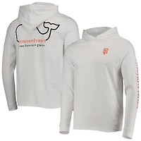 T-shirt à manches longues avec logo Vineyard Vines des Giants de San Francisco pour homme, blanc