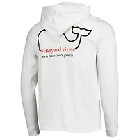 Men's Vineyard Vines White San Francisco Giants Long Sleeve Hoodie T-Shirt