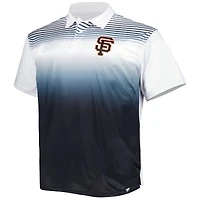Polo sublimé San Francisco Giants Big & Tall blanc/noir pour homme