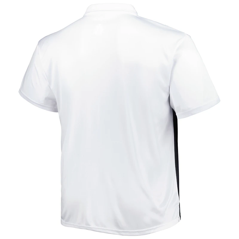 Polo sublimé San Francisco Giants Big & Tall blanc/noir pour homme