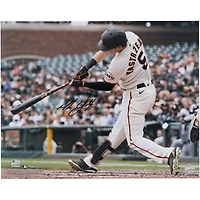Photographie horizontale autographiée de 16" x 20" de Mike Yastrzemski, joueur de San Francisco Giants