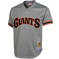 Mitchell & Ness Will Clark San Francisco Giants 1989 Authentique Maillot d'entraînement au bâton de la collection Cooperstown - Gris