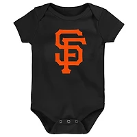 Body noir avec logo de l'équipe principale des Giants San Francisco pour nouveau-né et bébé