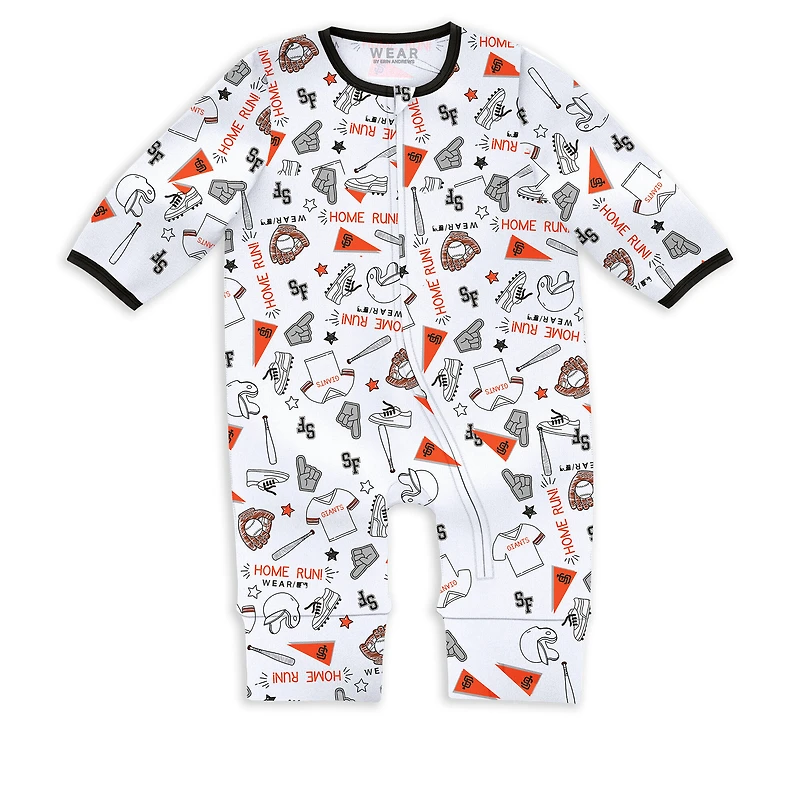 Ensemble de nuit et jeu pour nouveau-nés nourrissons par Erin Andrews San Francisco Giants