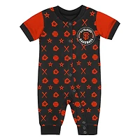 Newborn  Black San Francisco Giants Hard 90 Coveralls