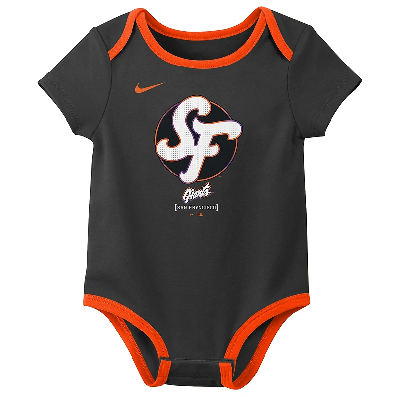 Ensemble deux pièces Nike gris San Francisco Giants 2025 City Connect pour nouveau-né