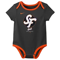Ensemble deux pièces Nike gris San Francisco Giants 2025 City Connect pour nouveau-né