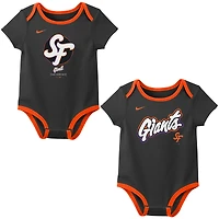 Newborn Nike  Gray San Francisco Giants 2025 City Connect Two-Piece Bodysuit Set
