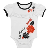 Newborn White/Black San Francisco Giants Sweet Catcher 3-Piece Bodysuit, Headband and Skirt Set