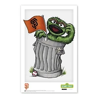 Oscar the Grouch San Francisco Giants 11" x 17" Sesame Street Poster Print
