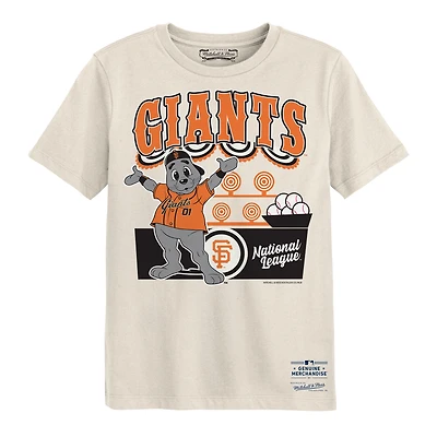 Preschool Mitchell & Ness  Cream San Francisco Giants Step Back Up T-Shirt