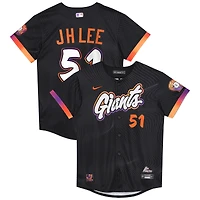 Maillot Nike Jung Hoo Lee pour enfant d'âge préscolaire, édition limitée City Connect 2025 des Giants de San Francisco, anthracite