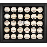 Vitrine encadrée noire pour 30 boules de baseball des Giants de San Francisco, champions des Séries mondiales 2014