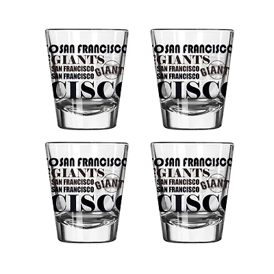 San Francisco Giants 4-Pack 2oz. Shot Glass Set