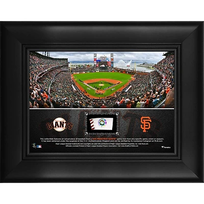 San Francisco Giants Framed 5" x 7" Stadium Collage with a Piece of Game-Used Baseball