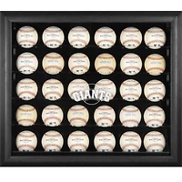 San Francisco Giants Logo Black Framed 30-Ball Display Case
