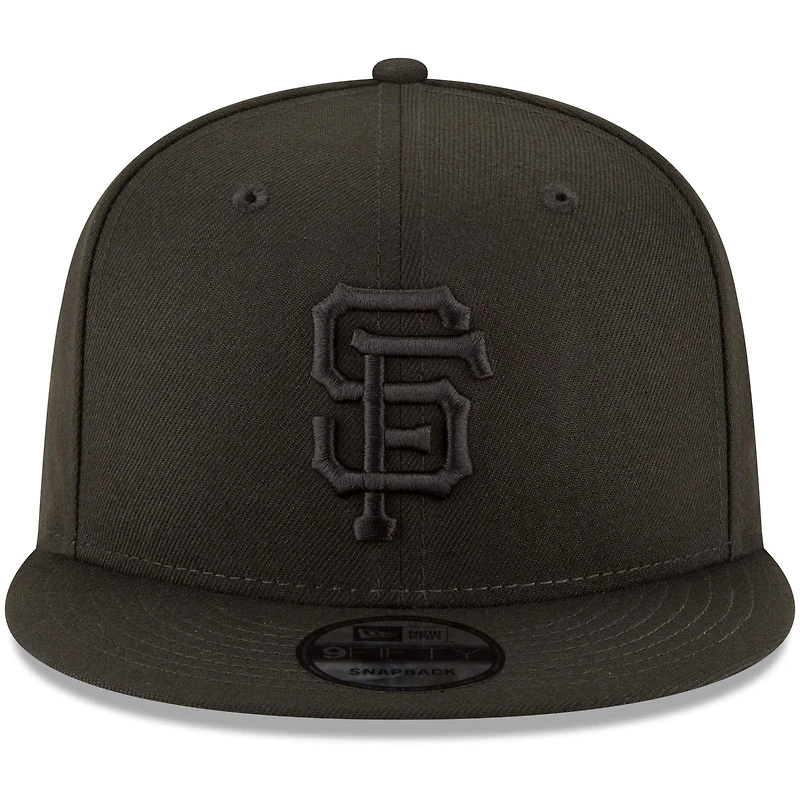 Casquette ajustable New Era 9FIFTY Team Snapback noire des Giants de San Francisco - Noir