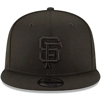 Casquette ajustable New Era 9FIFTY Team Snapback noire des Giants de San Francisco - Noir