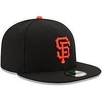 San Francisco Giants New Era Youth Game Authentic Collection On-Field 59FIFTY - Casquette ajustée Noir
