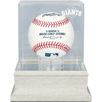 San Francisco Giants Slate Gray Logo Baseball Display Case - UV Protected