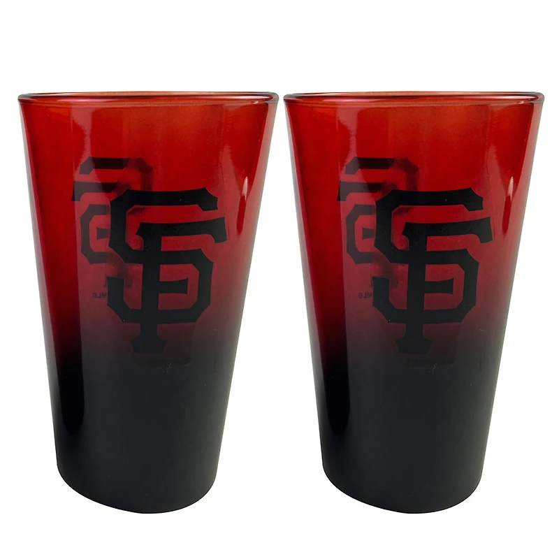 The Memory Company San Francisco Giants Two-Pack 16oz. Ombre Pint Glass Set