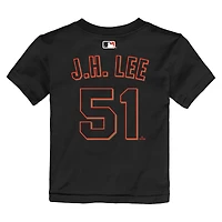 Toddler Jung Hoo Lee Black San Francisco Giants Name & Number T-Shirt