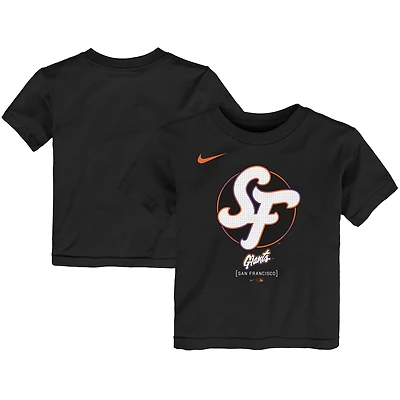 T-shirt Nike noir pour enfant avec logo City Connect 2025 des Giants de San Francisco