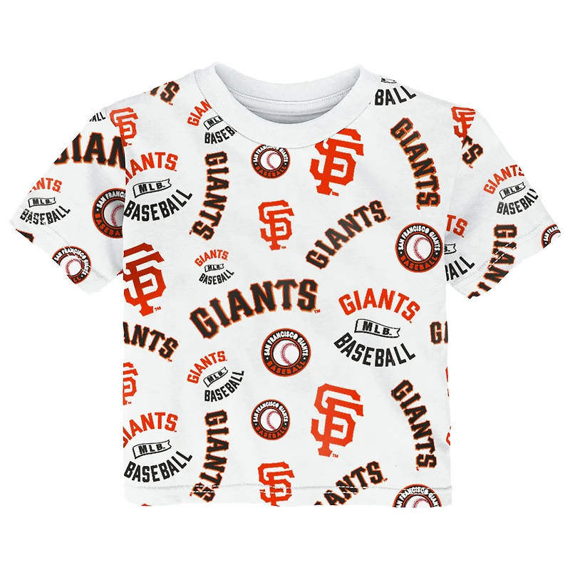 Toddler Outerstuff  White San Francisco Giants Run Down T-Shirt