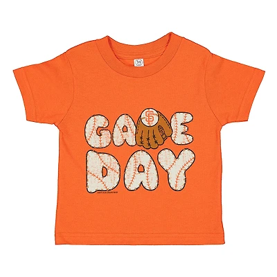 Toddler Soft as a Grape  Orange San Francisco Giants Game Day T-Shirt