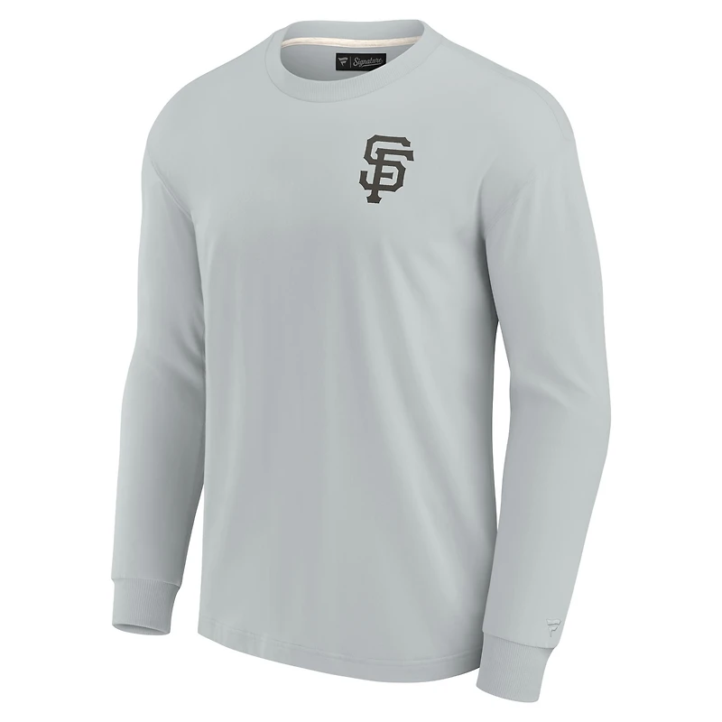Unisex Fanatics Gray San Francisco Giants Elements Super Soft Long Sleeve T-Shirt