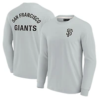 T-shirt unisexe Fanatics gris San Francisco Giants Elements à manches longues ultra doux