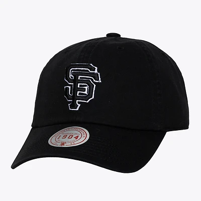 Unisex Mitchell & Ness Black & White San Francisco Giants 1904 Strapback Adjustable Hat