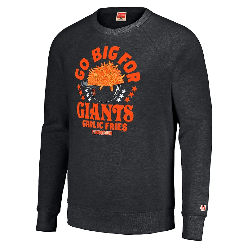Unisex MLB x Guy Fieri’s Flavortown Charcoal San Francisco Giants Tri-Blend Pullover Sweatshirt