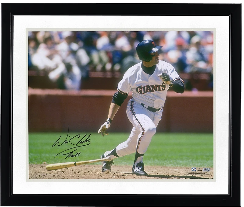 Photo dédicacée de Will Clark (Giants de San Francisco) - 40,6 x 50,8 cm (16 x 20 pouces) - avec inscription « Frisson »