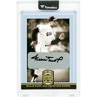 Willie Mays San Francisco Giants Autographed 2005 Donruss Greats #88 Card
