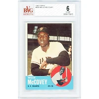 Carte authentifiée BVG n° 490 de Willie McCovey, joueur des Giants de San Francisco (1963), par Topps.