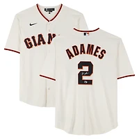 Maillot réplique Nike crème autographié par Willy Adames des Giants de San Francisco