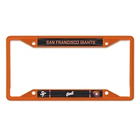 Cadre de plaque d'immatriculation en métal découpé au laser WinCraft San Francisco Giants 2025 City Connect
