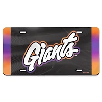 WinCraft San Francisco Giants 2025 City Connect Laser Cut Metallic Acrylic License Plate