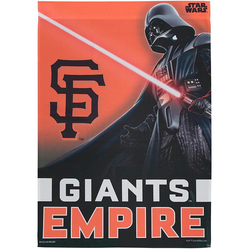 WinCraft San Francisco Giants 71,1 x 101,6 cm Bannière de maison unilatérale Star Wars Empire