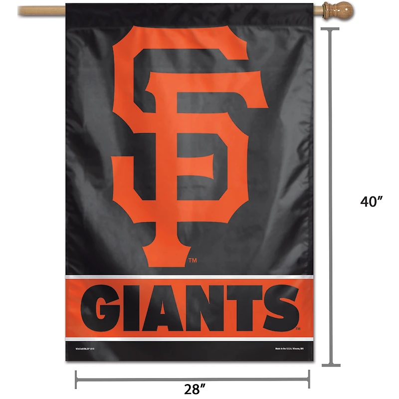 WinCraft San Francisco Giants 28" x 40" Wordmark Single-Sided Vertical Banner