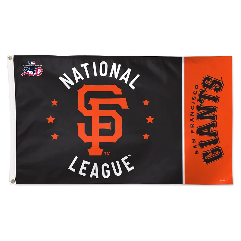WinCraft San Francisco Giants 3' x 5' One-Sided America 250 Deluxe Flag