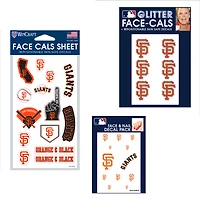 WinCraft San Francisco Giants Ensemble de tatouages ​​sans eau 4" x 7"