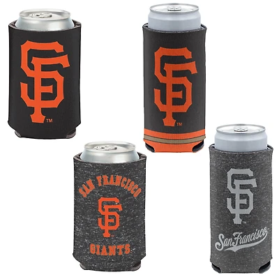 WinCraft San Francisco Giants Slim et 12 oz. Ensemble de 4 refroidisseurs de canettes