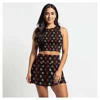 Ensemble débardeur et jupe-short en tricot noir Concepts Sport pour femme des Giants de San Francisco