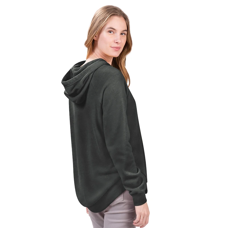 Women's G-III 4Her by Carl Banks Charcoal San Francisco Giants Jordan Angel Raglan Fleece Pullover Hoodie