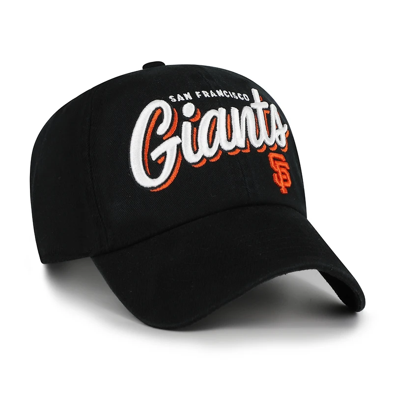 Women's '47 Black San Francisco Giants Ariana Clean Up Adjustable Hat