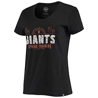 T-shirt '47 Black San Francisco Giants Spring Training Floral Fill Club pour femme