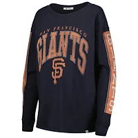T-shirt à manches longues pour femme '47 noir des Giants de San Francisco